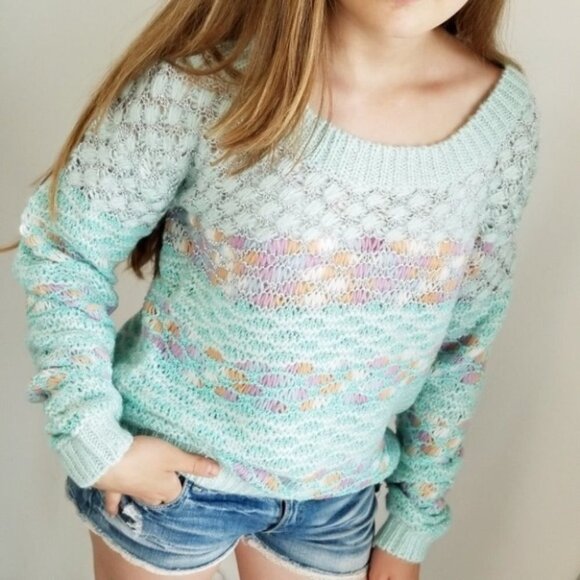 AQUA MERMAID SWEATER - Picture 1 of 4